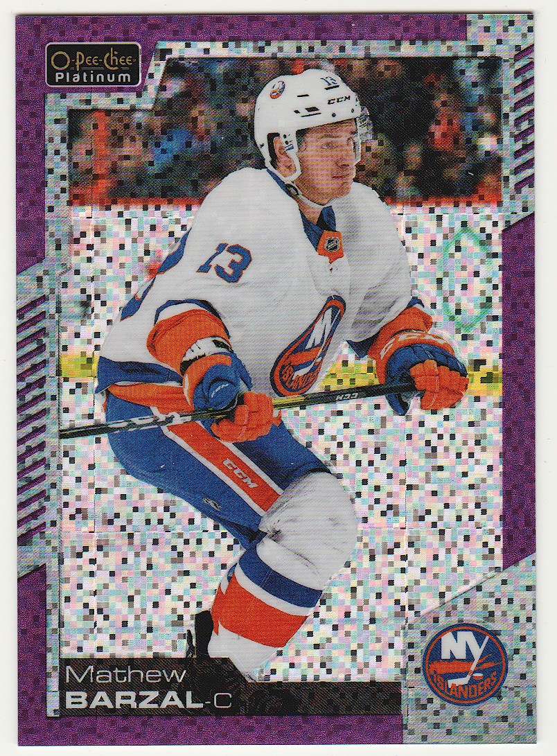 2020-21 O-Pee-Chee Platinum Violet Pixels #138 Mathew Barzal (image for) 2020-21 O-Pee-Chee Platinum Violet Pixels #138 Mathew Barzal